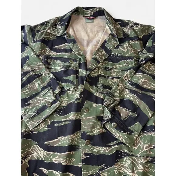 TRU-SPEC Women Shirt Dress Large Regular Camouflage Cotton - Picture 6 of 8